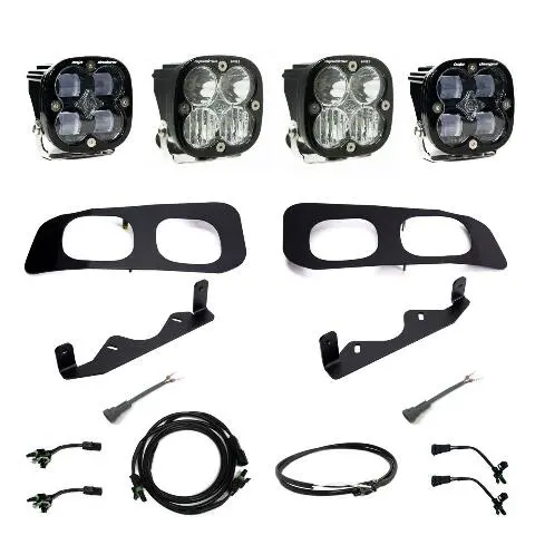 Baja Designs 448227Up Clear Fog Pocket Light Kit Fits 23-25 Ford F-250/350 1