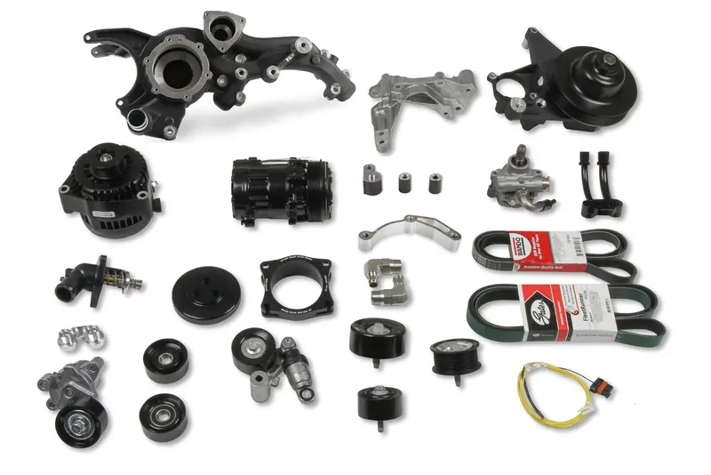 Holley Performance 20-220Bk Mid-Mount Accessory Drive System Kit 1
