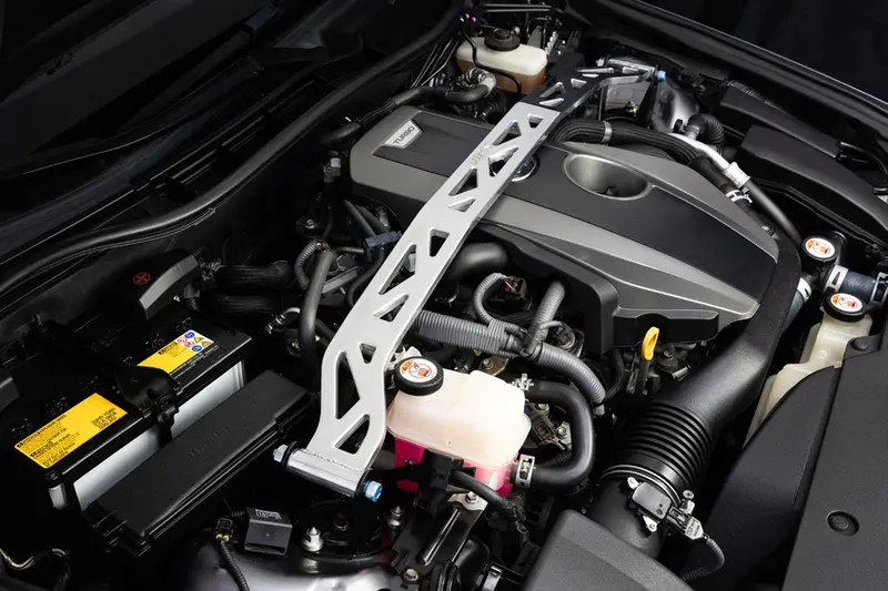 Hps 42-100P Polished Front Strut Tower Brace Fits 16-17 Is200t 2.0L Turbo 1