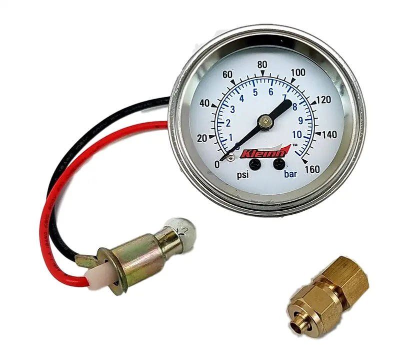 Kleinn Automotive Air Horns 1022 Analog Air Pressure Gauge 1