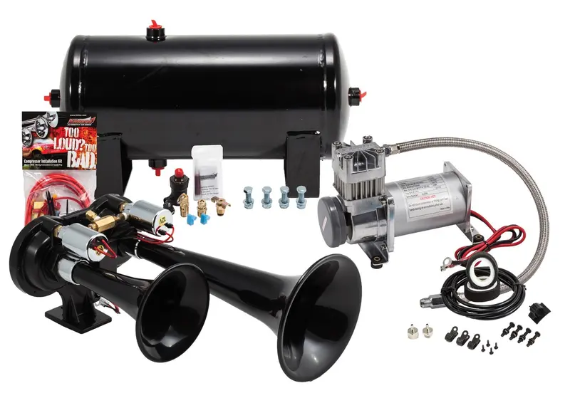 Kleinn Automotive Air Horns Hk-Euro Pro Blaster Abs Dual Air Horn Kit 1
