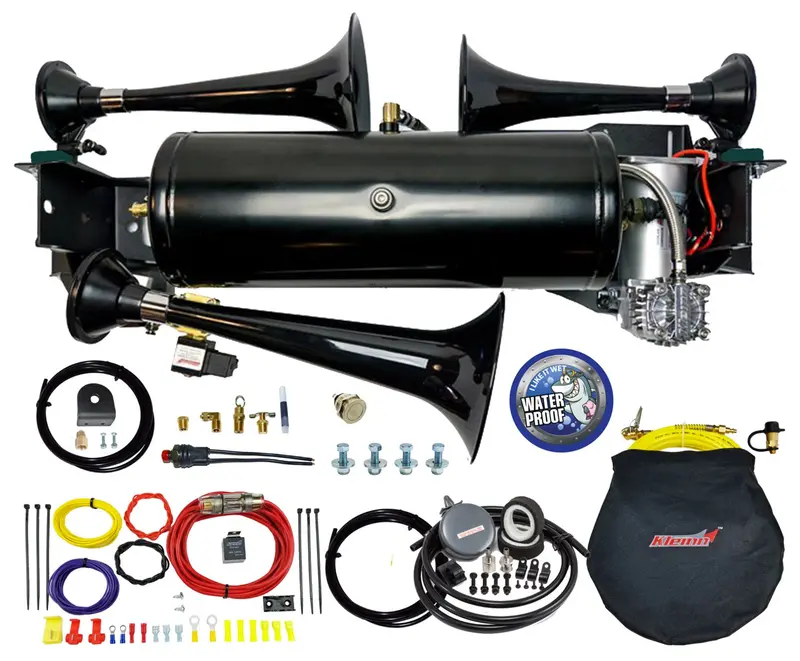 Kleinn Automotive Air Horns Ram1500-230 Onboard Air System W/Horns 1