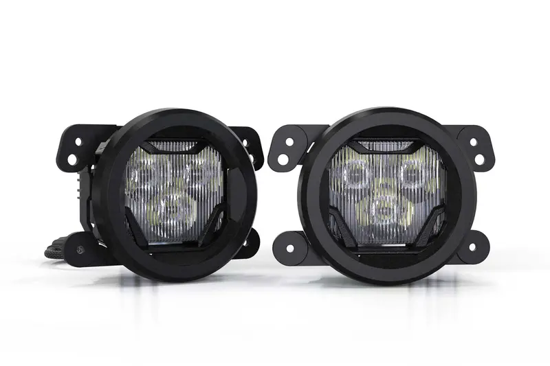 Morimoto 4B-Fog-M-1027 Led Fog Light Kit Ncs Yellow Combo Beam Fits Wrangler Jk 1