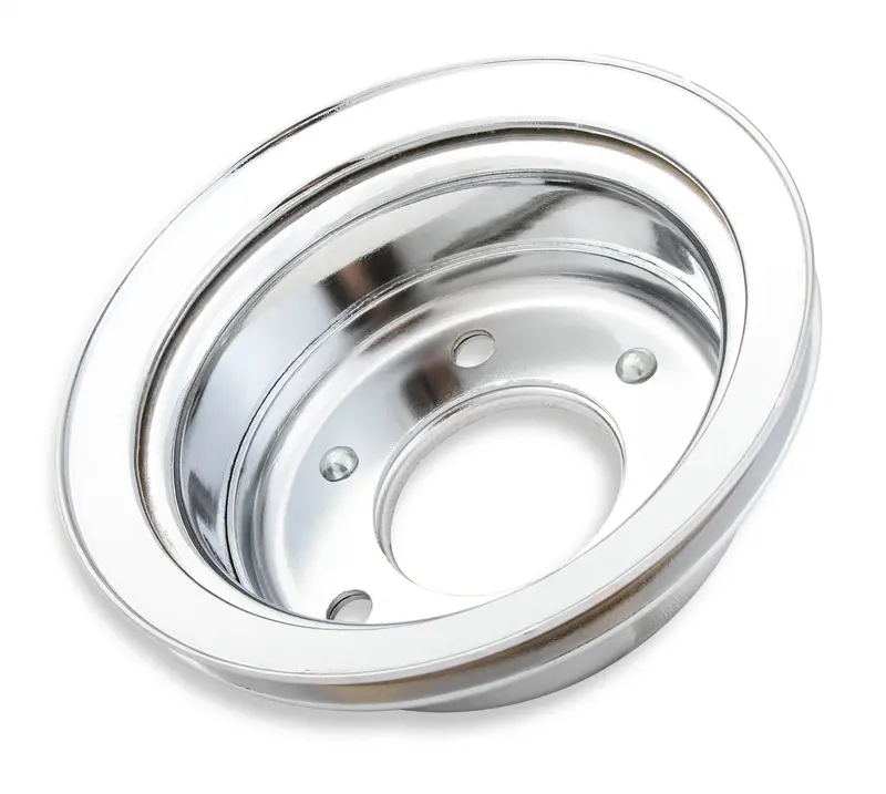 Mr Gasket 8827 Chrome Plated Steel Crankshaft Pulley 1