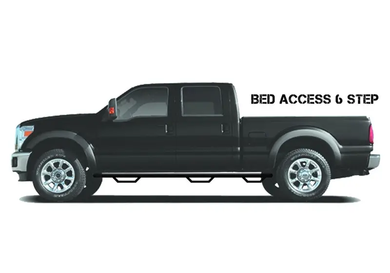 N-Fab F0495cc-6-Tx Wheel To Wheel Nerf Step Bar W/Bed Access Fits 04-08 F-150 1
