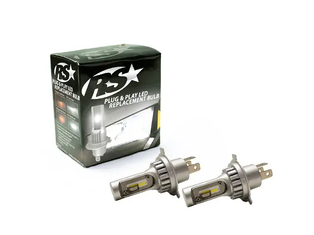 Race Sport Rspnph4 H4 Plug N Play Super Lux Led Replacement Bulbs 1,900 Lux Max 1