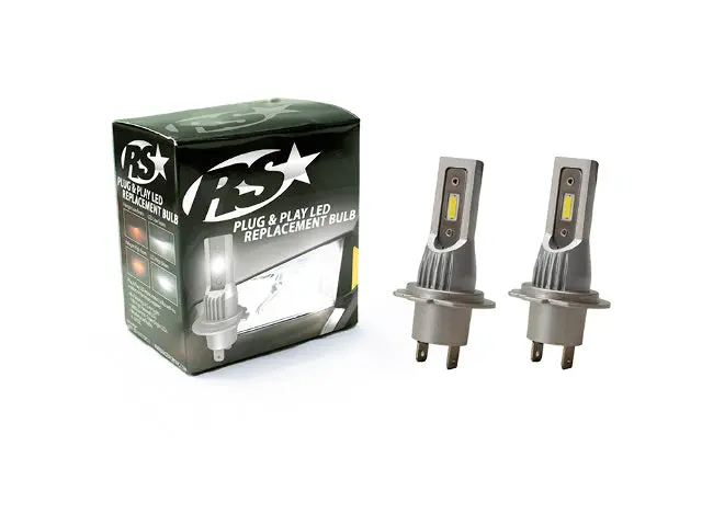 Race Sport Rspnph7 H7 Plug N Play Super Lux Led Replacement Bulbs 1,900 Lux Max 1