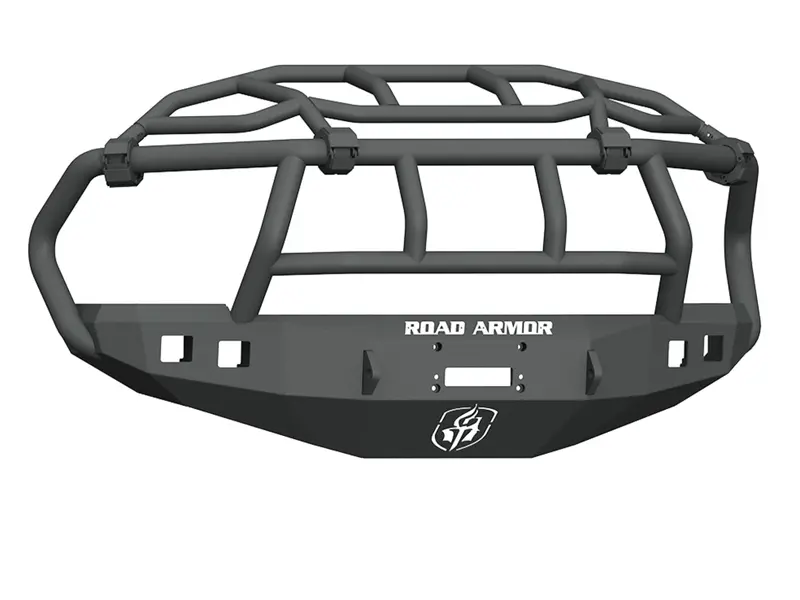 Road Armor Stealth Front Winch Bumper Titan Ii Guard | Intimidator - Texture Black 2019-2024 Ram 2500/3500 1