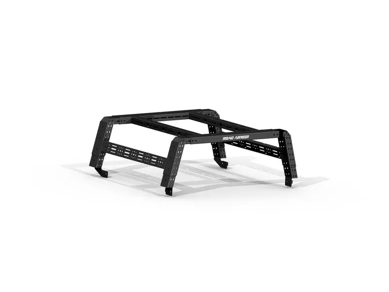 Road Armor Treck 5Ft. Adjustable Bed Rack System | Includes Bracket Kit - Texture Black 2019-2022 Ford Ranger 1