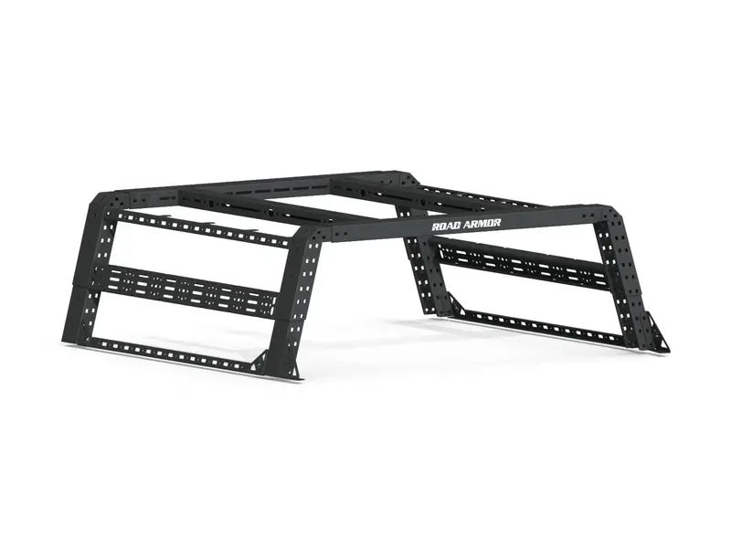Road Armor Treck 6.5Ft. Adjustable Bed Rack System | Overland Package | Includes Bracket Kit 2015-2022 Gmc 2500 3500 1