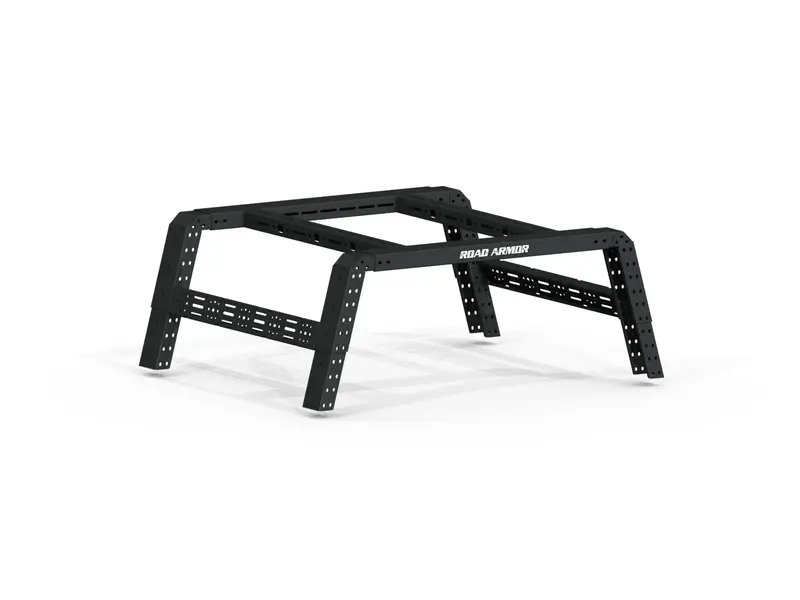 Road Armor Treck 6Ft. Adjustable Bed Rack System | Includes Bracket Kit - Texture Black 2009-2014 Ford F-150 Raptor 1