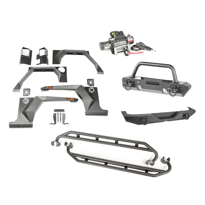 Rugged Ridge 11615.51 Xhd Armor Package Fits 07-18 Wrangler (Jk) 1