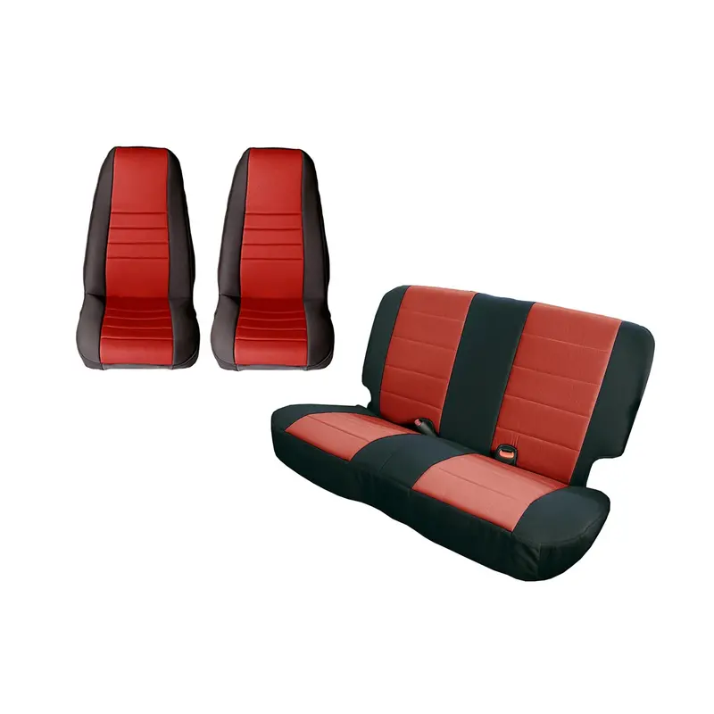 Rugged Ridge 13290.53 Seat Cover Kit Fits 80-90 Cj5 Cj7 Scrambler Wrangler (Yj) 1