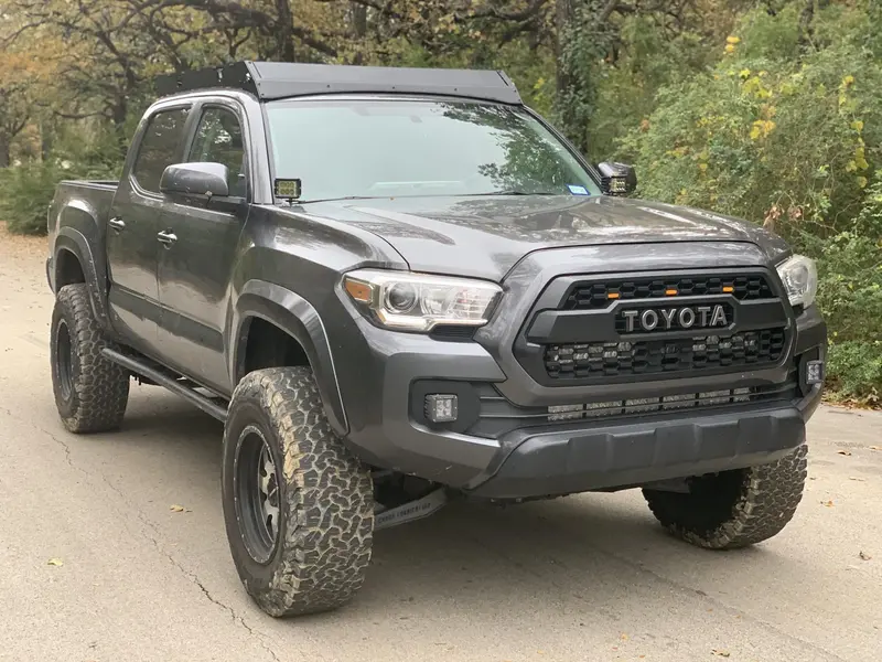 Cali Raised Led 42" White Dual-Row Combo Beam Roof Light Bar Kit For 2005–2021 Toyota Tacoma 1