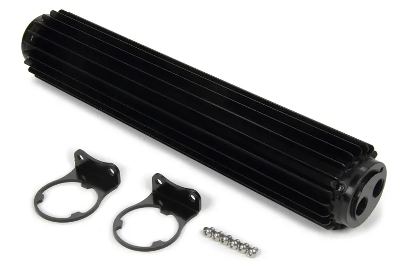 Derale 13281 Dual-Pass Black Anodized Heat Sink Cooler — 15" X 12" 1