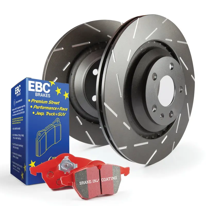 Ebc S4Kf1631 Redstuff Brake Kit — Includes Usr Drilled/Slotted Rotors And High-Performance Pads 1