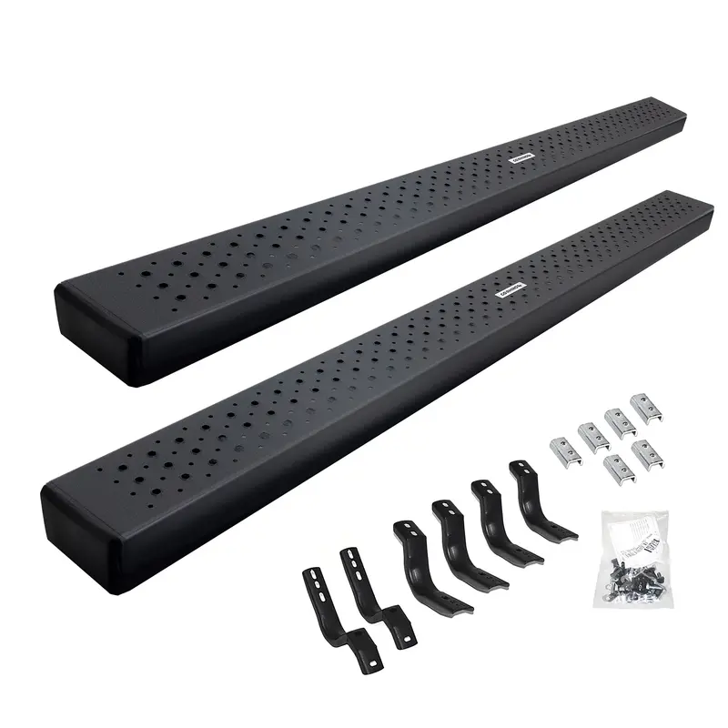 Go Rhino 6863441587T Hd Oe Xtreme Side Steps — Heavy-Duty Cab-Length Steps With Brackets For Crew Cab Trucks 1